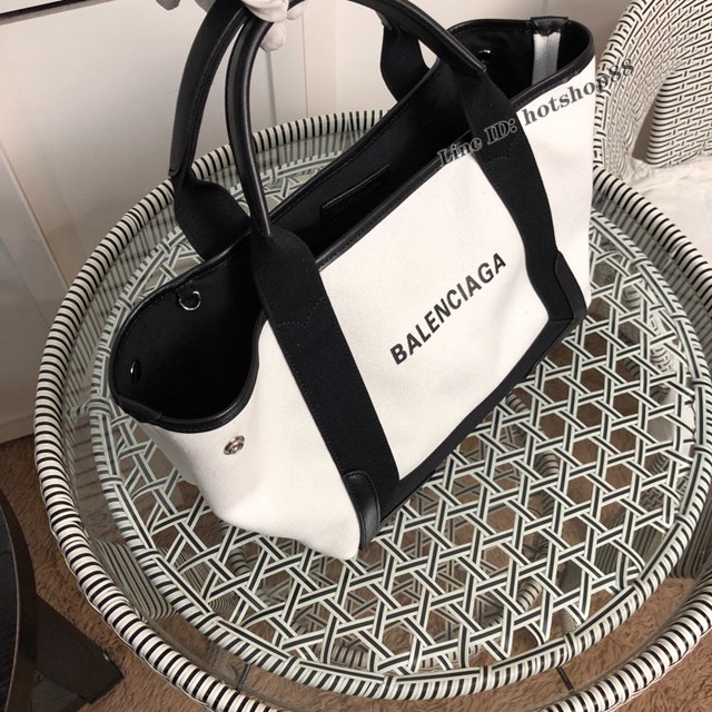 Balenciaga專櫃爆款大號購物袋手提帆布包 巴黎世家新版一行字帆布字母包 fyj1838